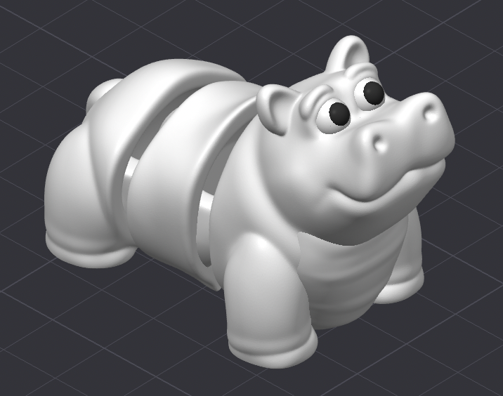 Your best mate Hippo model figure