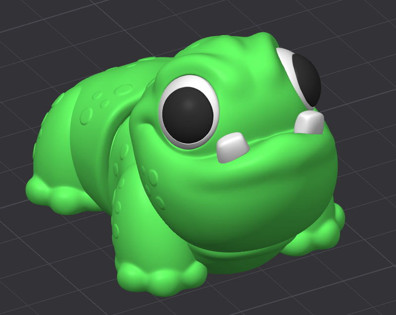 Beefy Sewer Frog model figure