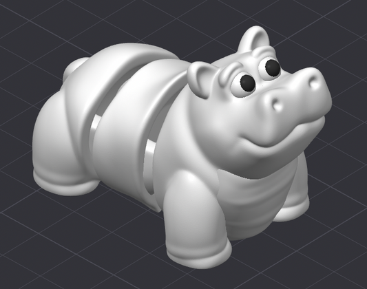 Your best mate Hippo model figure